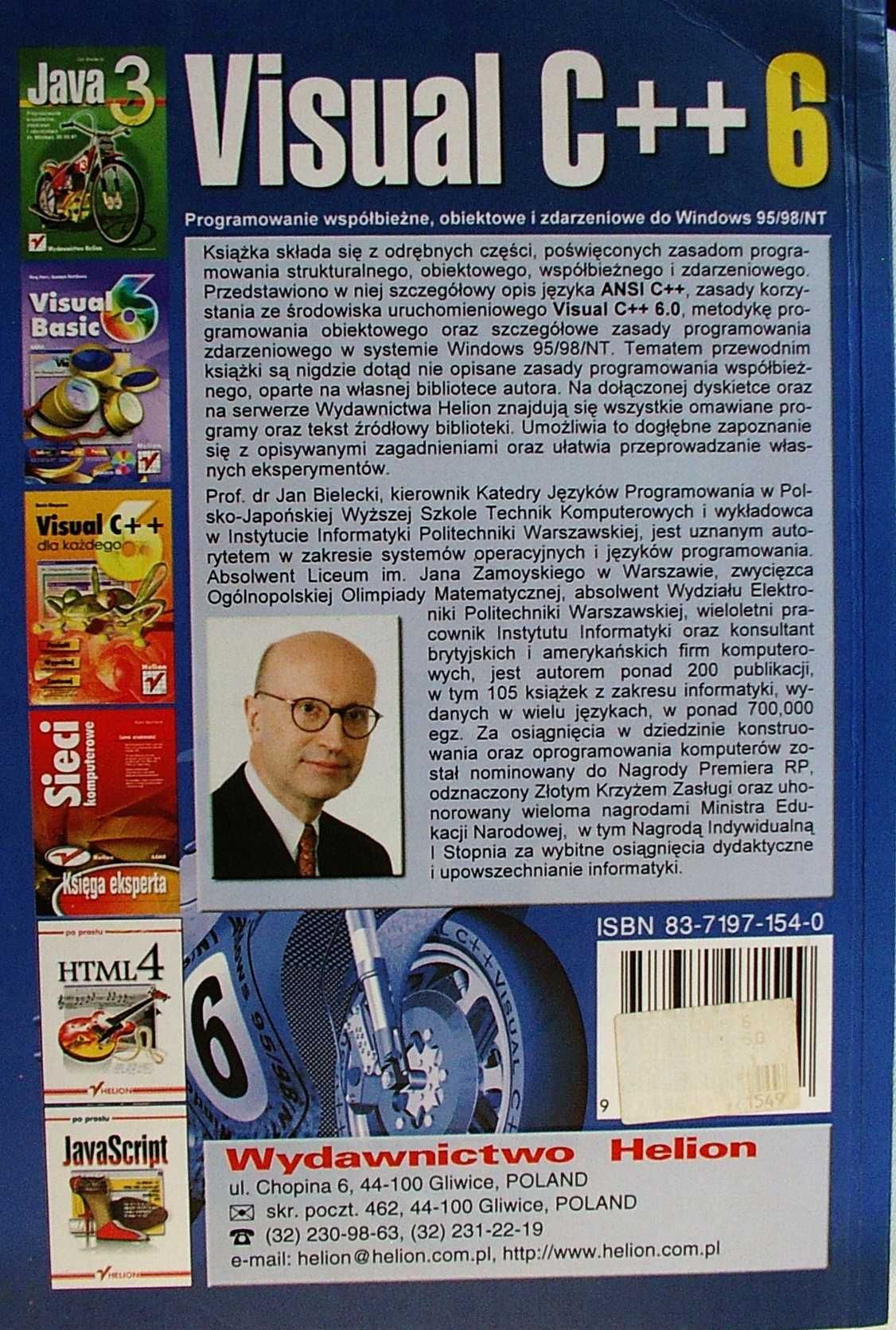 VISUAL C++ 6 Programowanie współbieżne obiektowe - Jan Bielecki