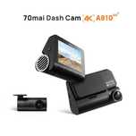 Відеореєстратор 70mai Dash Cam 4K A810 + задня камера