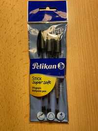 PELIKAN Długopis Stick Super Soft czarny 4 sztuki