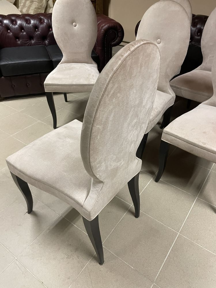 Krzesla Designerskie Prestiżowej Firmy Designers Guild 8 sztuk Piękne
