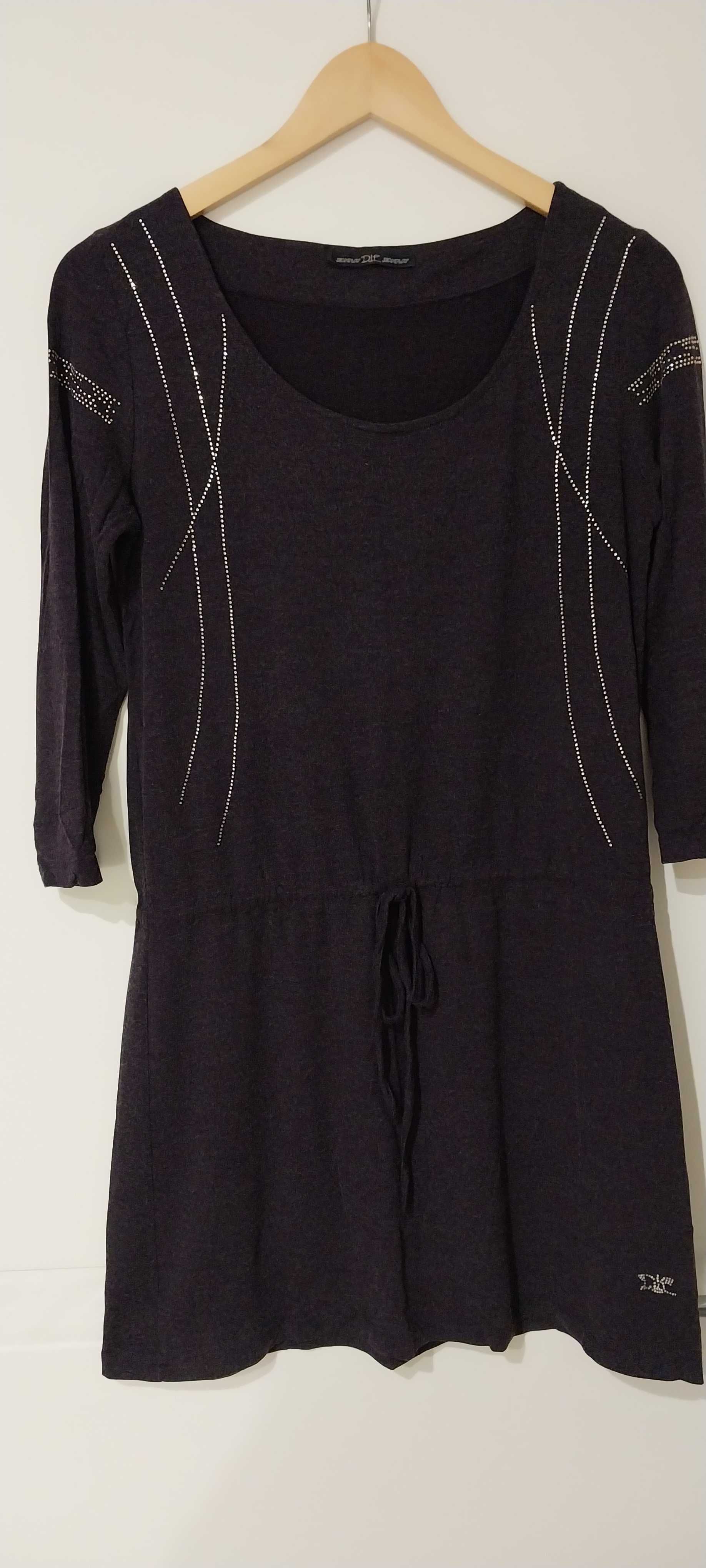 Блузка туника женская трикотажная удлиненная бордовая