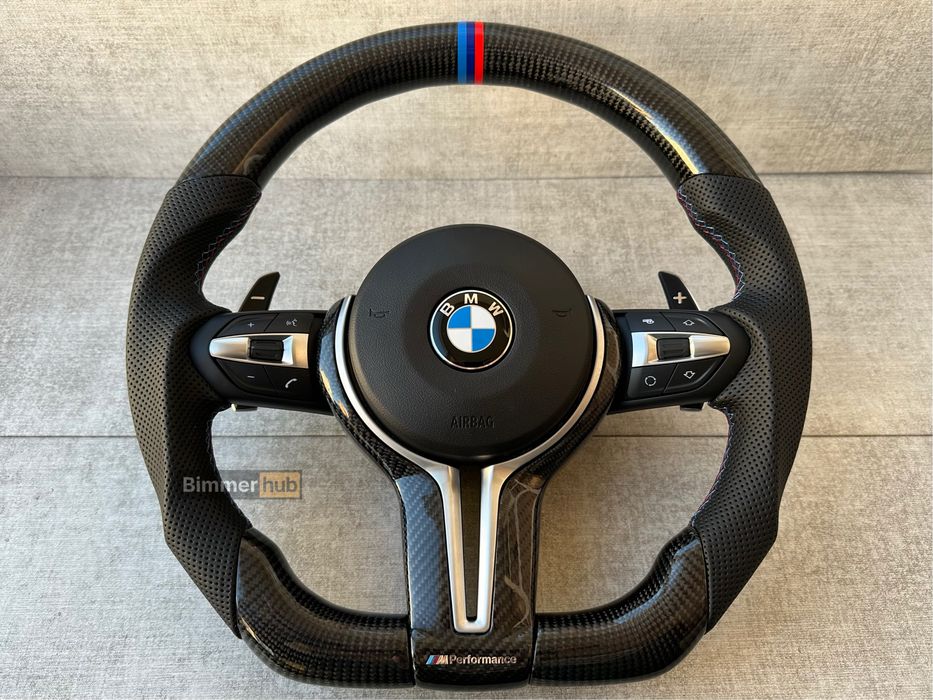 М руль карбон скошеный BMW e70 е60 е61 e90 e91 e92 e71 e89 e81 e82 e87