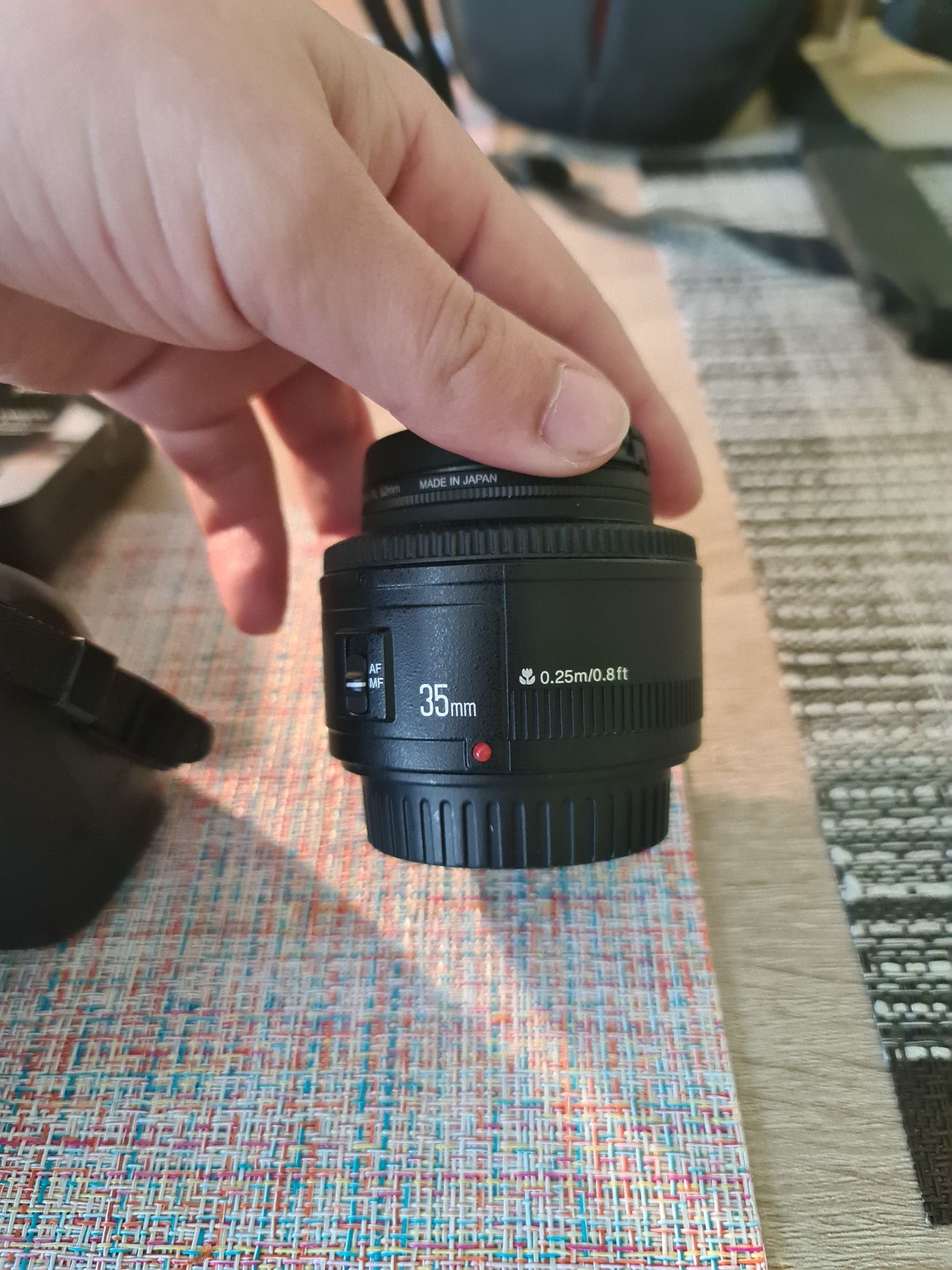 Canon 1300d  +lampa + wyzwalacze + obiektywy + torba