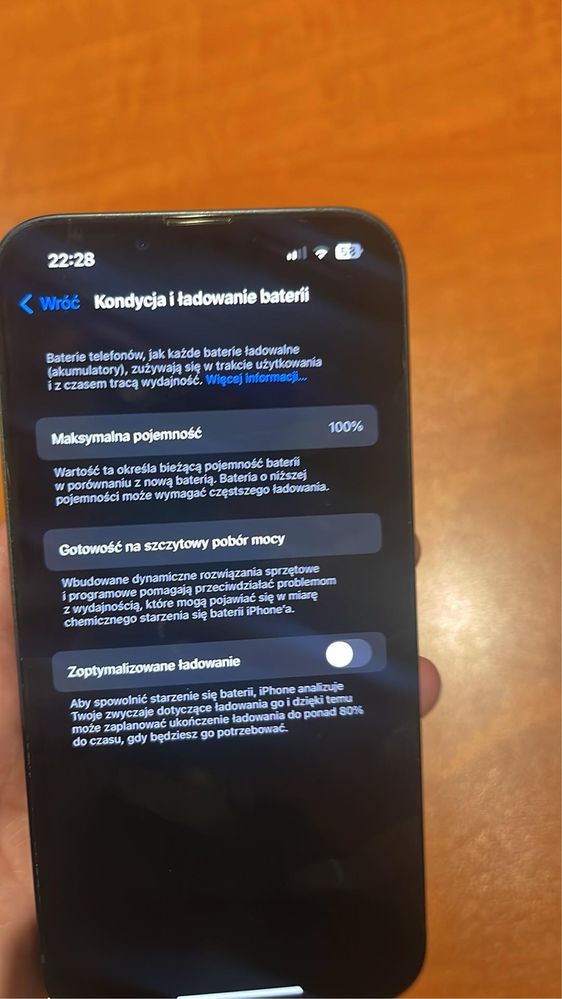 Iphon13 100% kondycja baterii