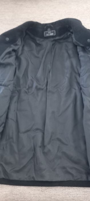 Casaco preto de lã cachemira