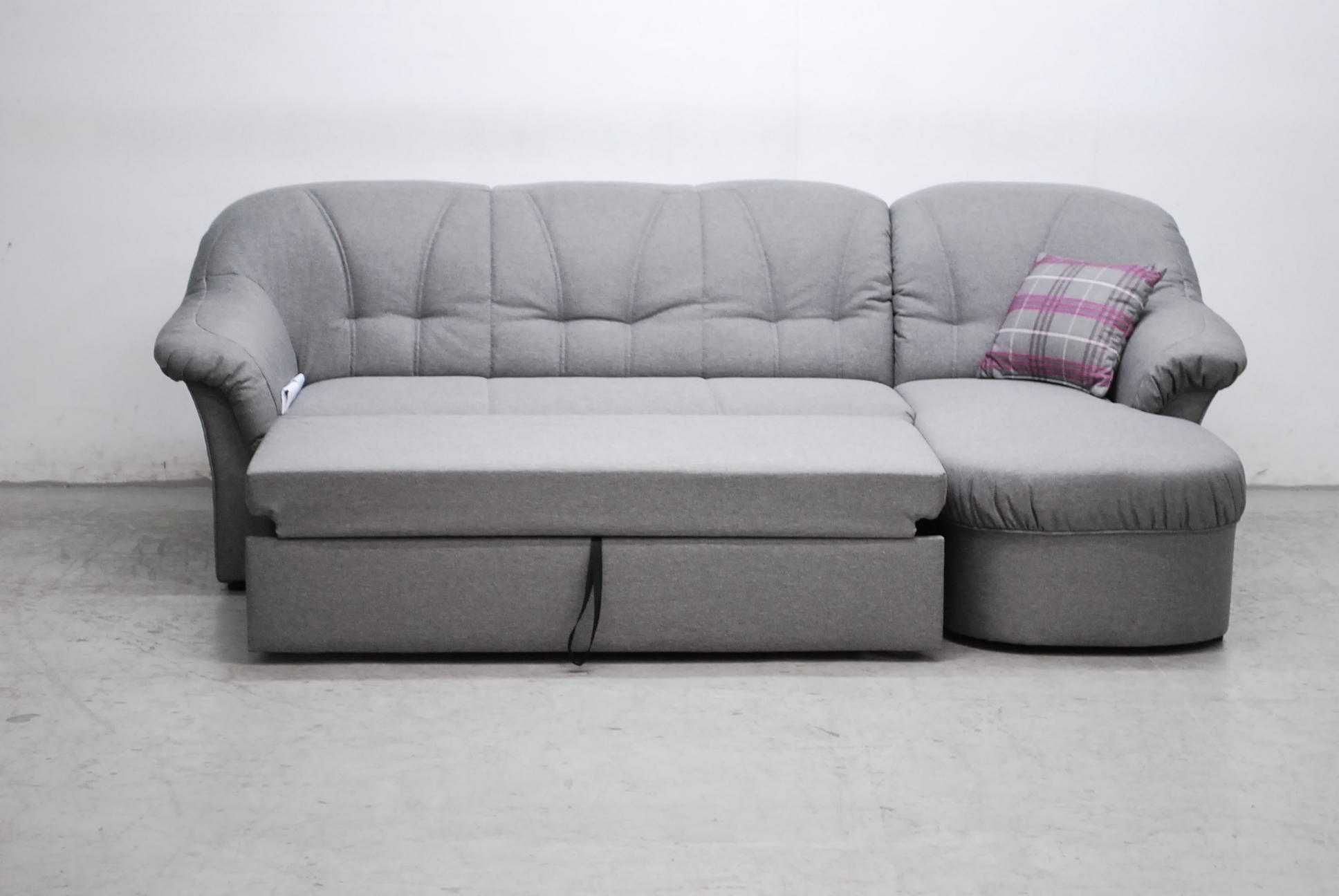 RRD narożnik z funkcja spania rogówka sofa kanapa szara tkanina okazja