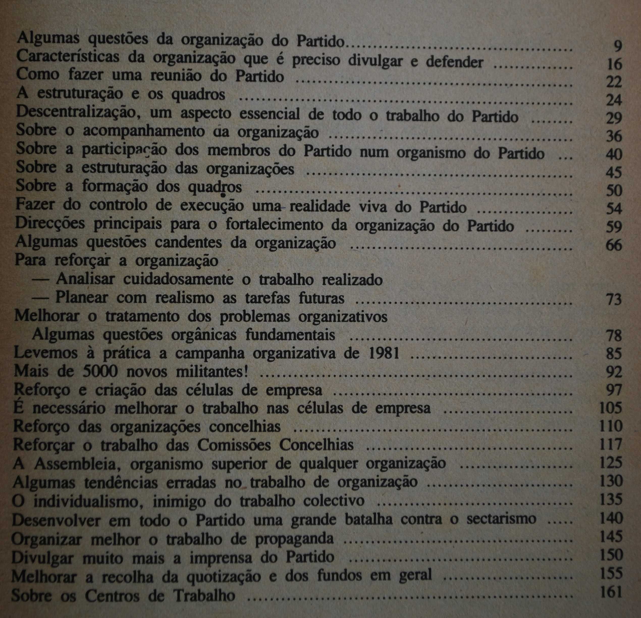 Sobre Questões de Organização do Partido - 1. Edição Ano 1984