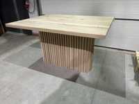 Stół dębowy do jadalni salonu lamele 100% drewno