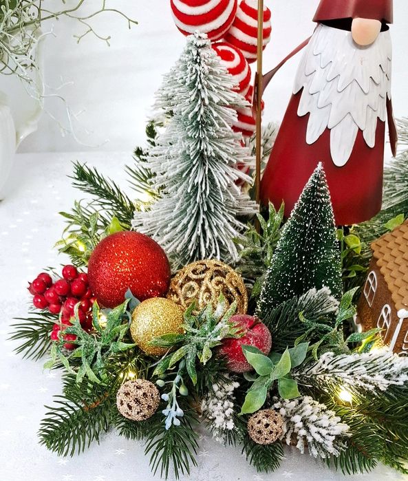 Dekoracja świąteczna duża z led.