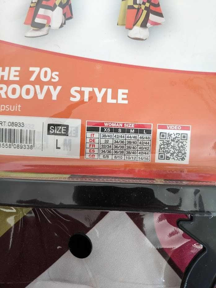 Widmann 08933 Strój kostium przebranie lata 70 disco, nieużywany, r. L