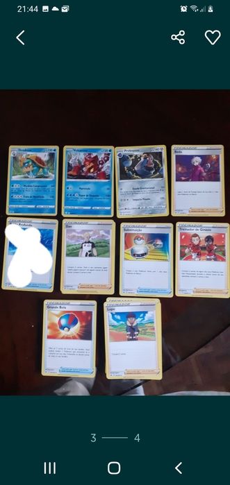 Cartas Pokémon oficiais em português