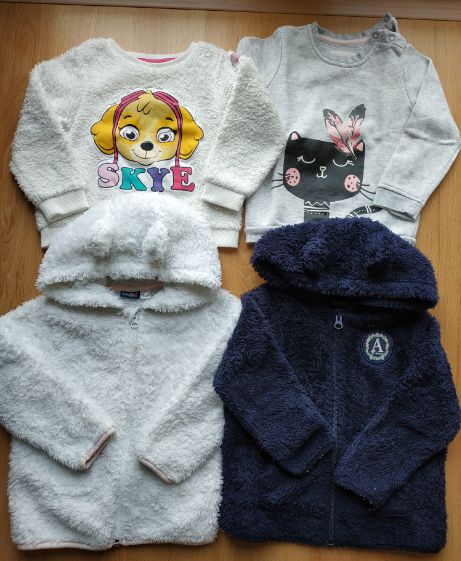 Conjunto de camisolas e casacos quentinhos inverno 12-24 meses