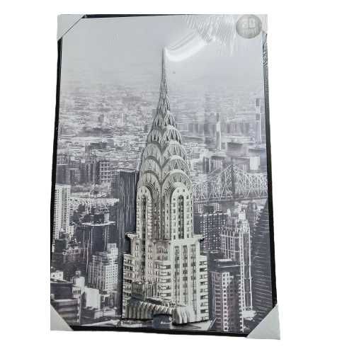 Obraz 3d Empire State Building piękny duży obraz 68x46 cm - na prezent