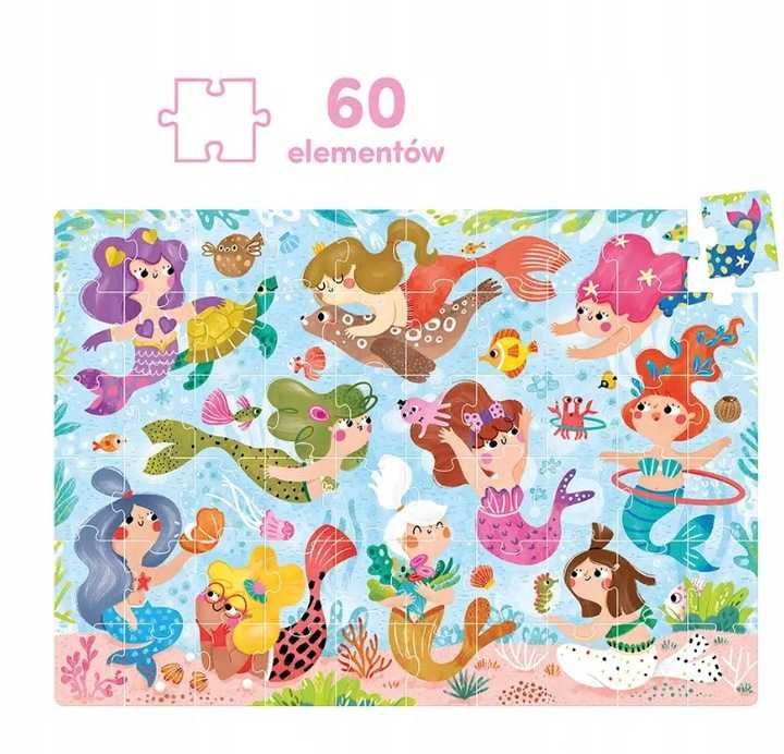 CZUCZU MAGICZNE Puzzle Syrenki 60 elementów czu czu