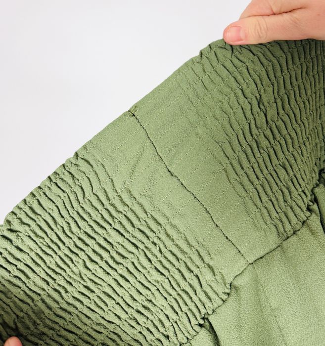 Zielona spódnica z falbanami i gumką M 38