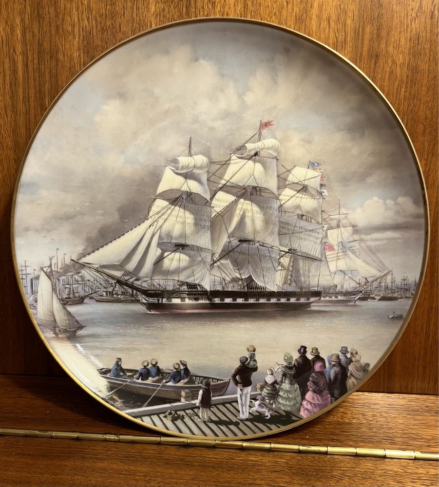 **Elegancki Marco Polo FRANKLIN MINT Kolekcjonerski Żaglowiec Obraz
