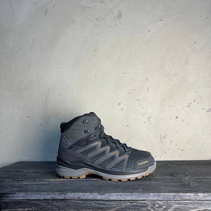 Черевики тактичні LOWA Innox Pro GTX MID steel blue-mustard сині