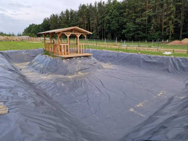 Folia PVC PCV do oczka wodnego stawów zbiorników Geomembrana 1,1mm
