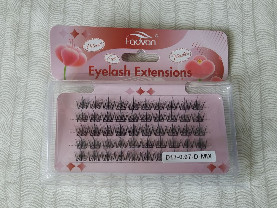 2 набори штучних вій у пучках для нарощування