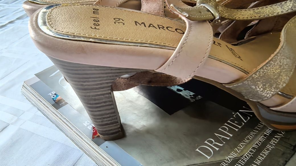 Sandały Damskie Skórzane Marco Tozzi r. 39