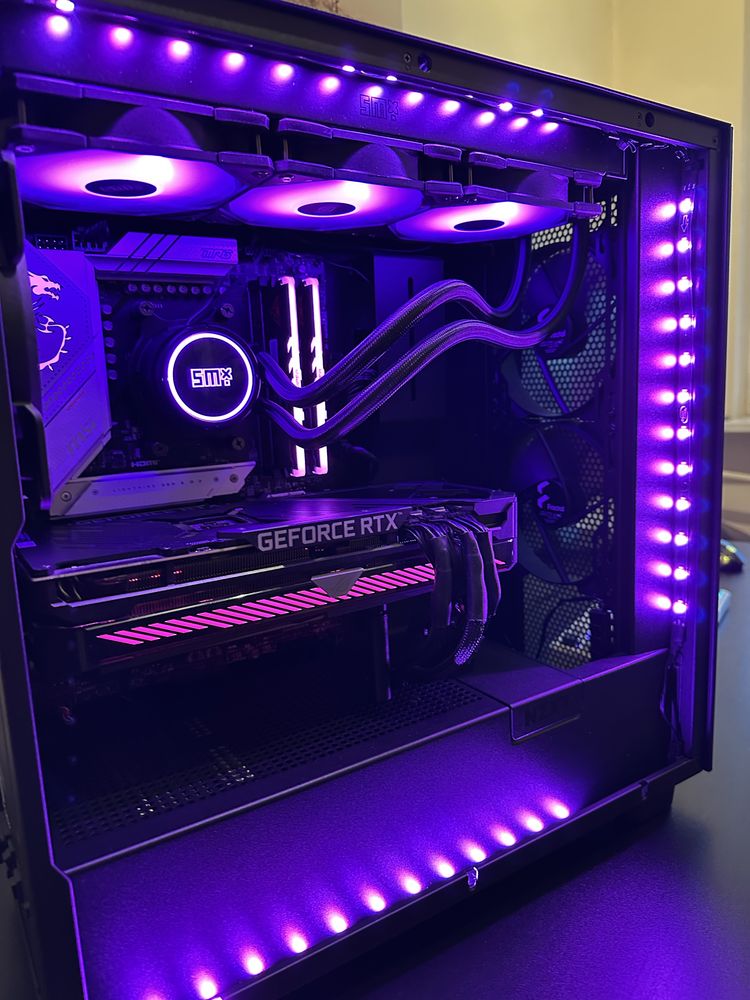 Komputer gamingowy RTX 3070TI RYZEN 5 9600x MSI MAG B650 RAM 32GB DDR5
