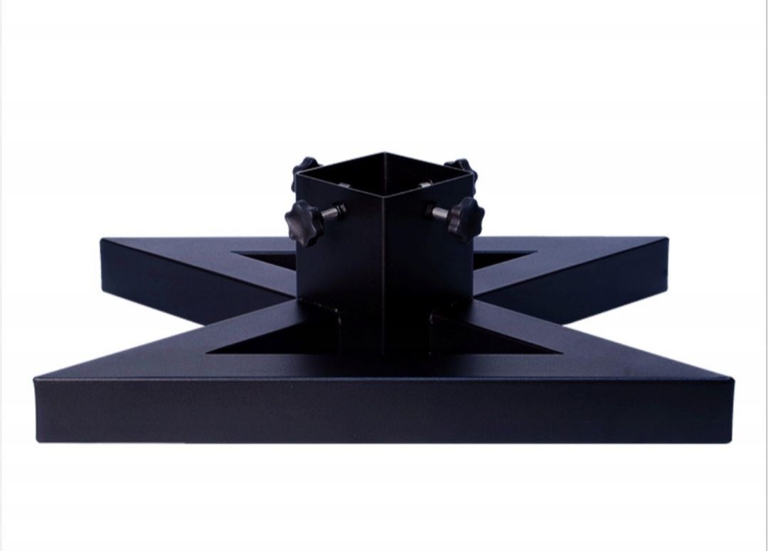 Metalowy stalowy loftowy czarny stojak na choinkę