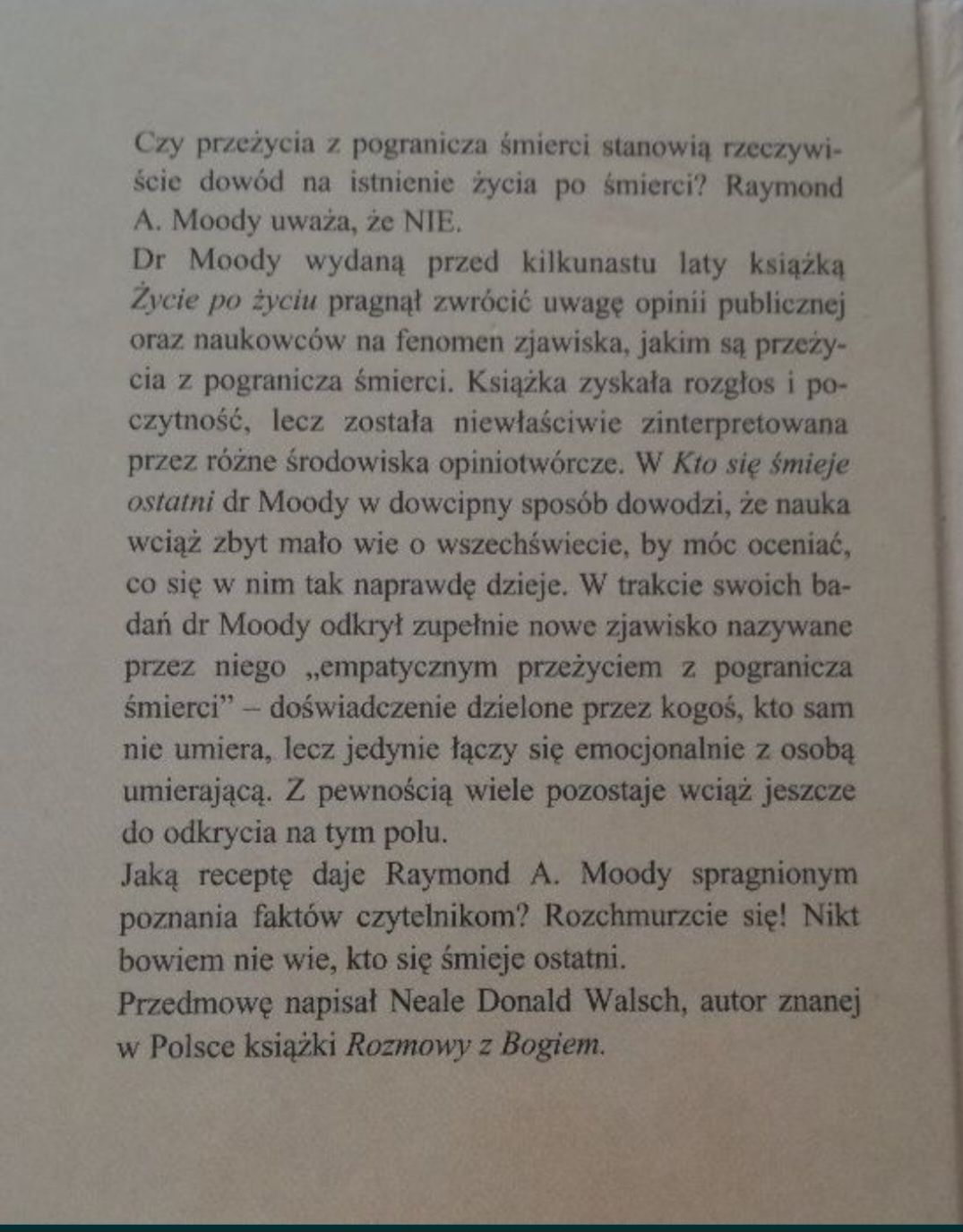 Raymond Moody - Kto się śmieje ostatni