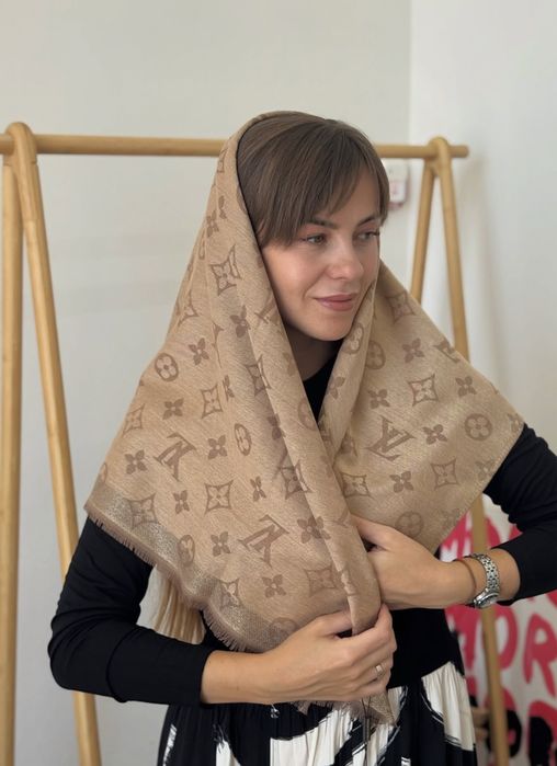 Хустка Louis Vuitton тонкий кашемір хустинка жіноча