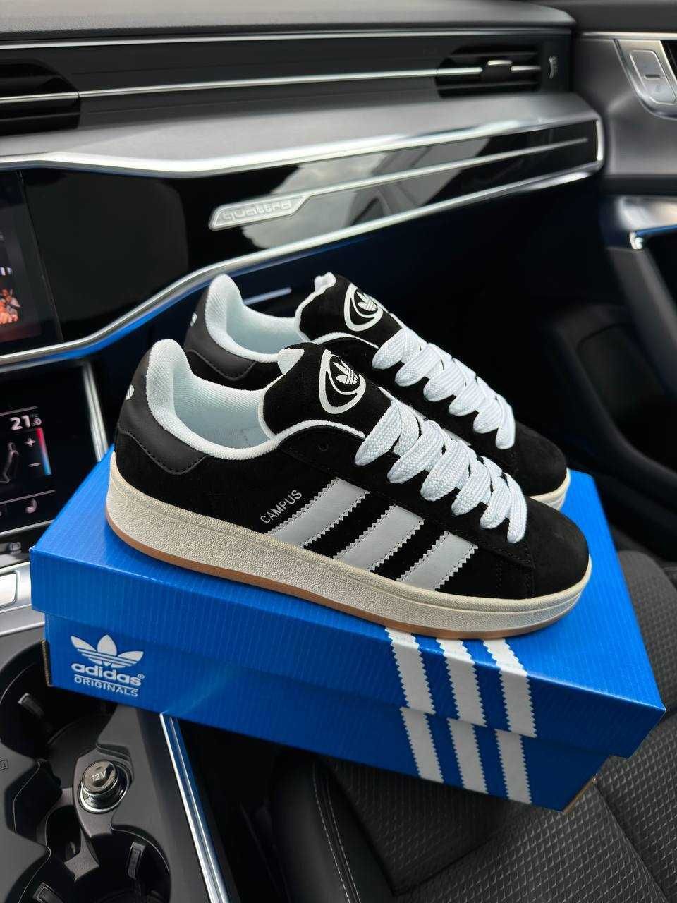 Чоловічі кросівки адідас кампус Adidas Campus 00s Black Gum [41-45]
