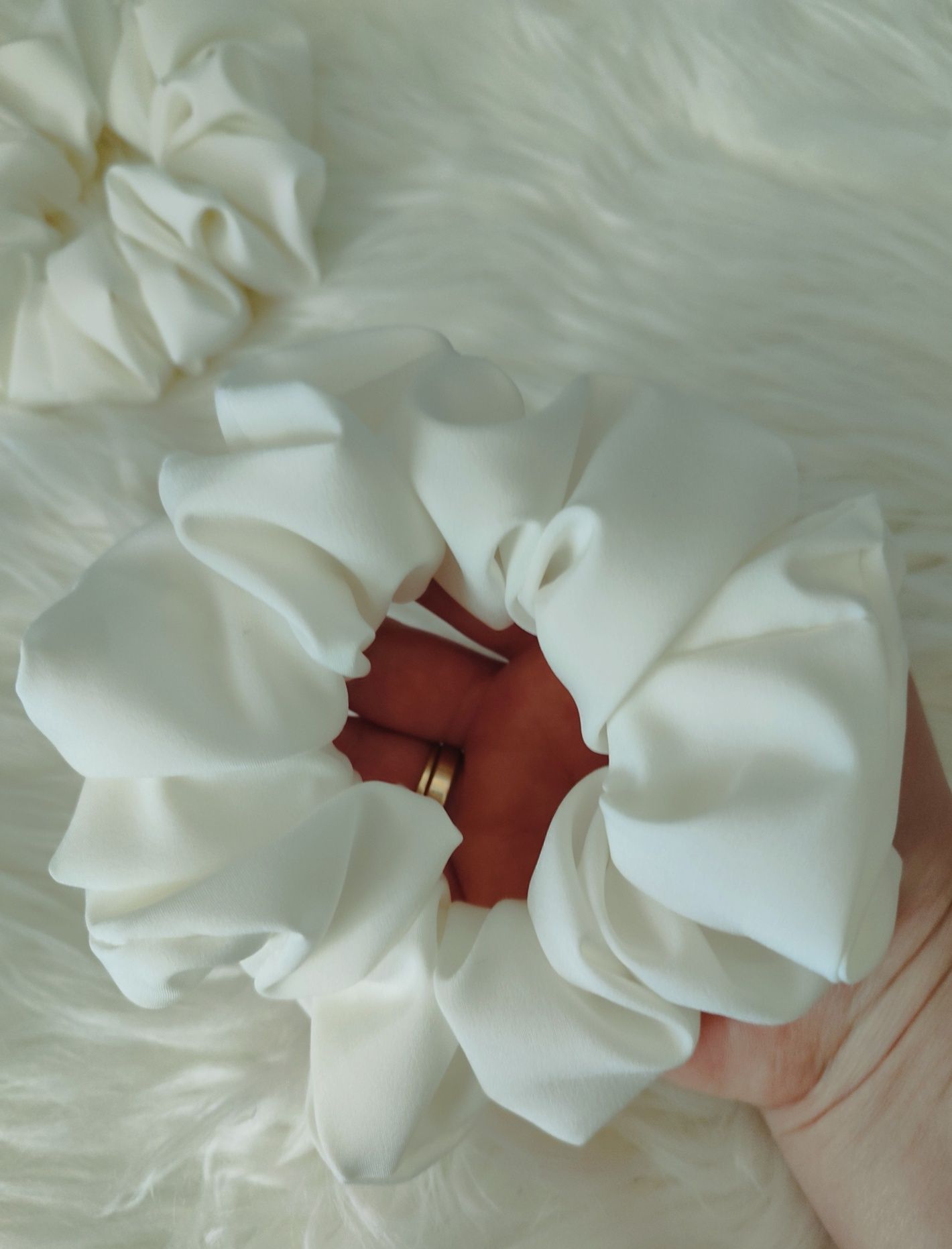 Scrunchie do włosów Satyna Żorżeta L
