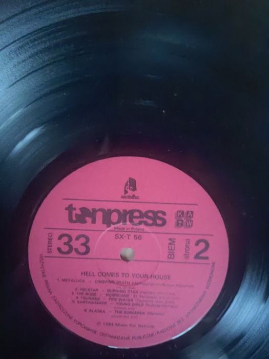 Hell comes to your house, winyl, Tonpress