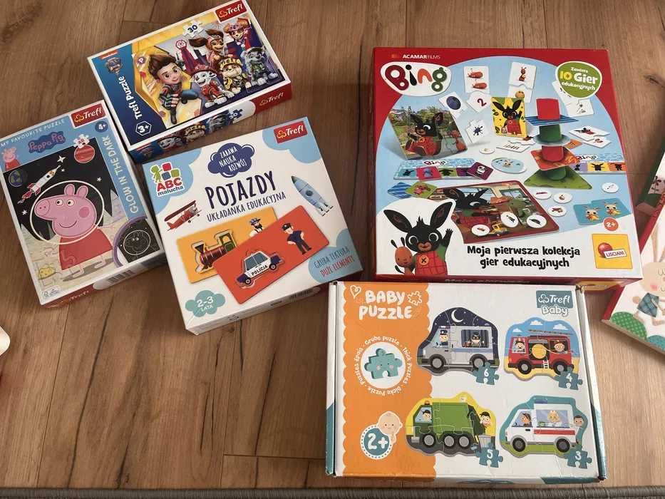 Zabawki i puzzle dla dzieci.