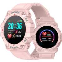 Smartwatch Zegarek Sportowy Kroki Kalorie Puls - Różowy