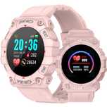 Smartwatch Zegarek Sportowy Kroki Kalorie Puls - Różowy