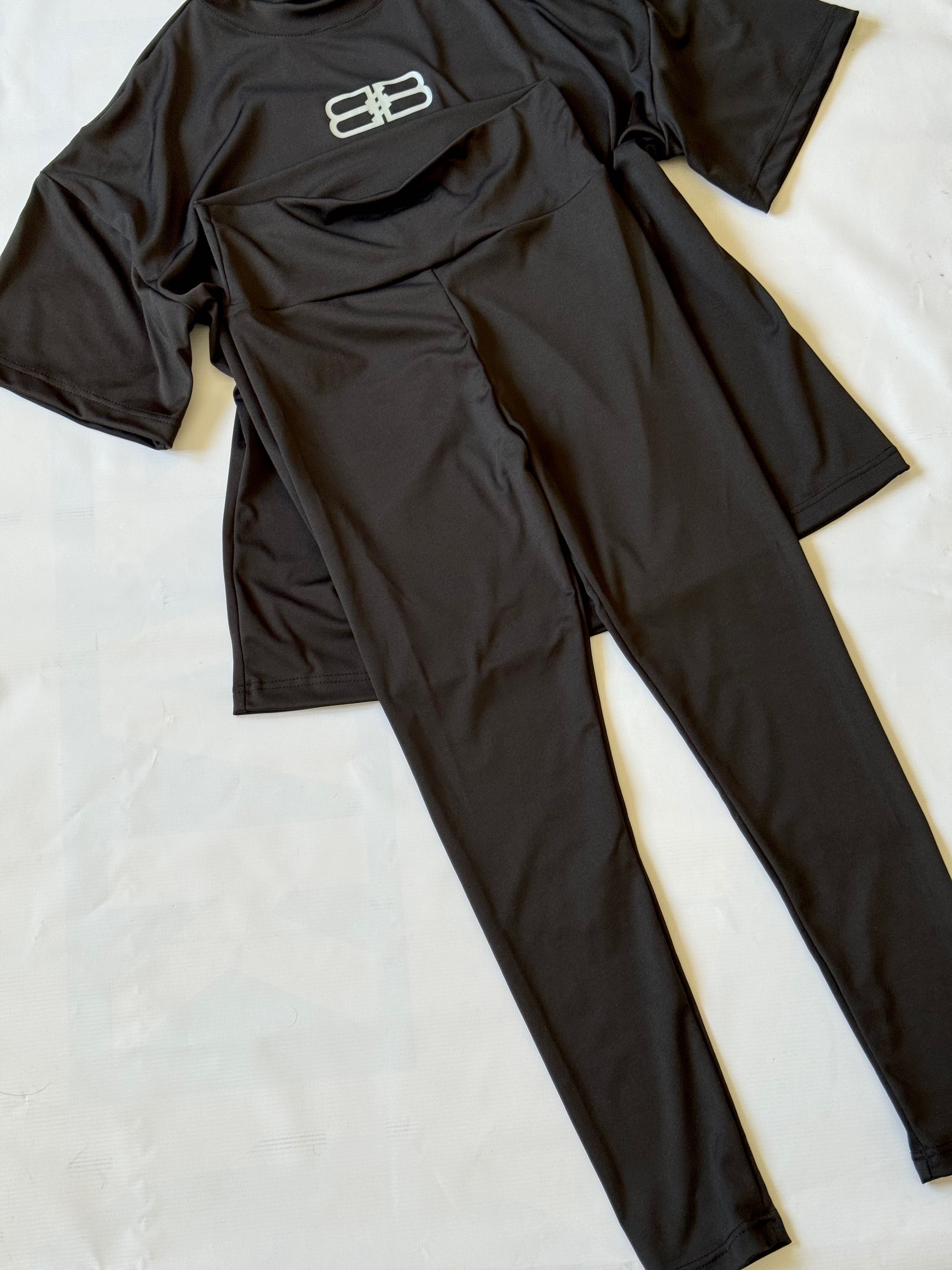 Komplet dresowy czarny damski Balenciaga L-XL