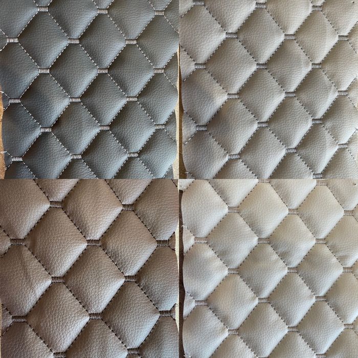 Екошкіра шкірозамінник автошкіра ромб прошитий стьоганий