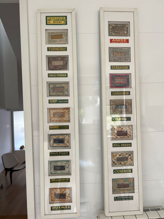 Quadro decorativos de especiarias