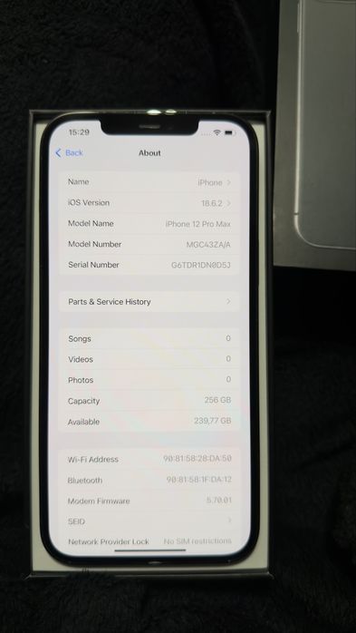 iPhone 12 Pro Max 256GB dual sim