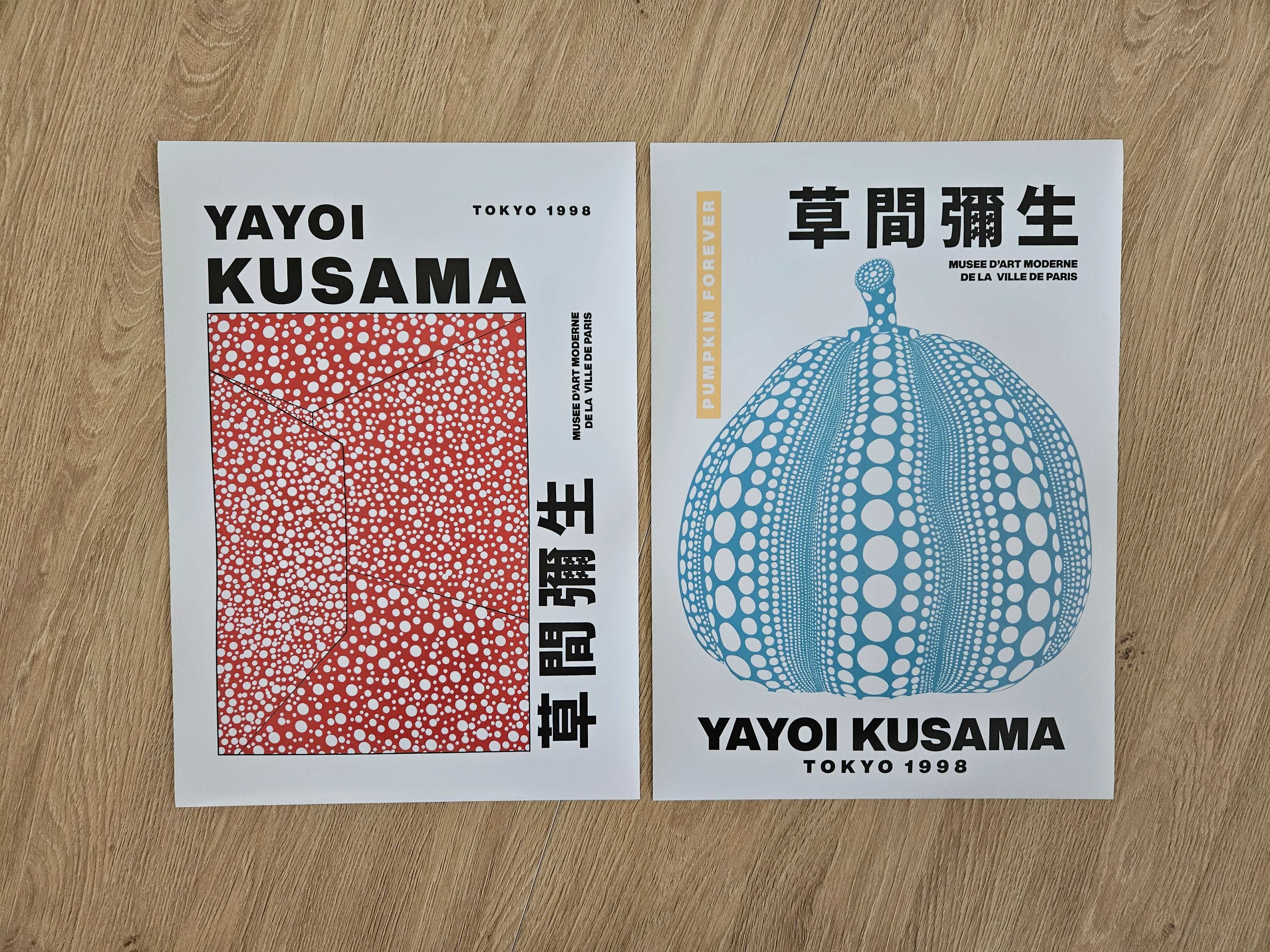 Dwa Plakaty Yayoi Kusama - Tokyo 1998 (Rozmiar A3 - 29.7 x 42 cm)