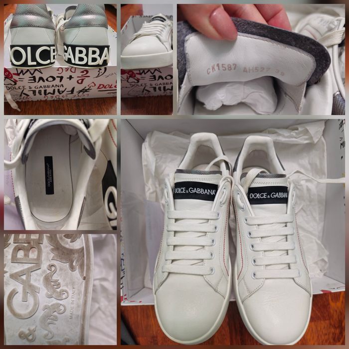 Dolce&Gabbana Portofino Off-White Arrows сникеры кроссовки кеды