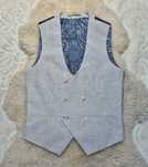 Kamizelka garniturowa S Szara Jasna Burton Menswear London Nowa