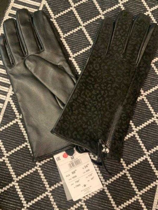 Кожа на флисе перчатки reserved оригинал две модели