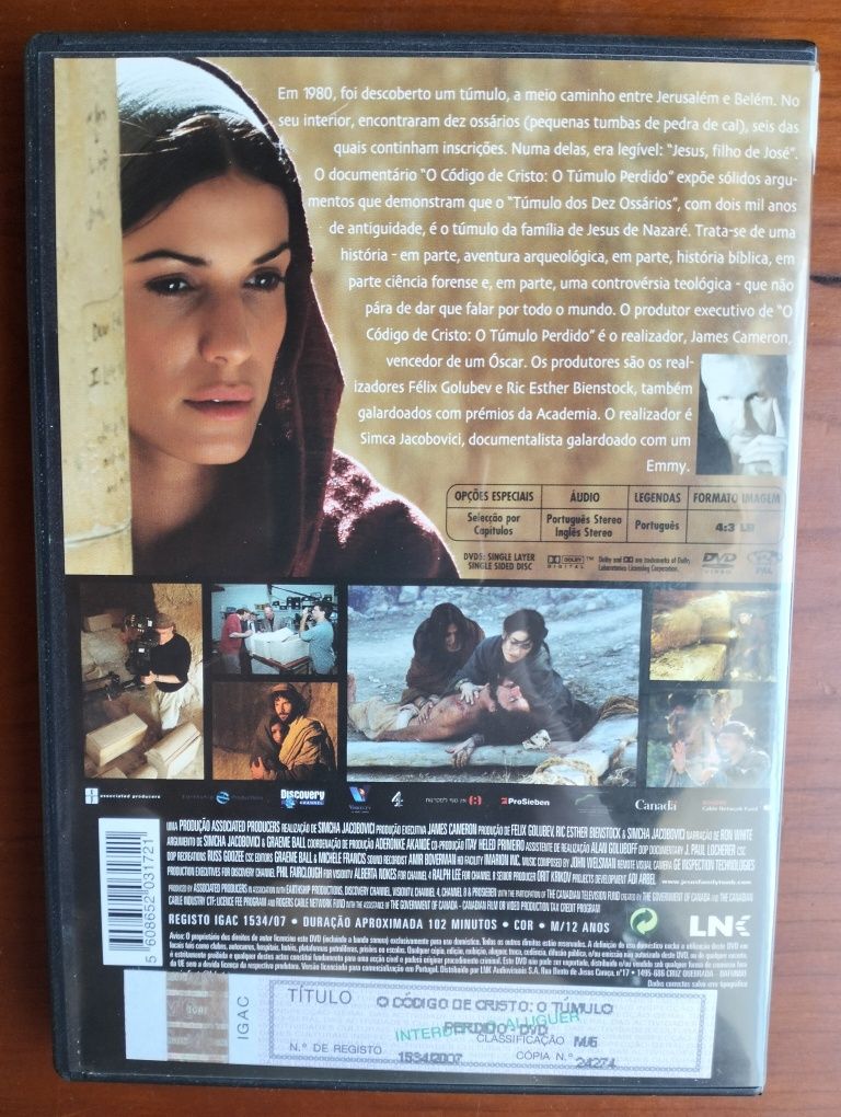 DVD O Código de Cristo O Túmulo Perdido