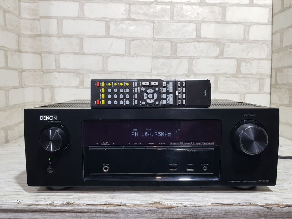 5.1 AV ресивер DENON AVR-X1000,*5x120 Вт, HDMI, USB, LAN, б/у