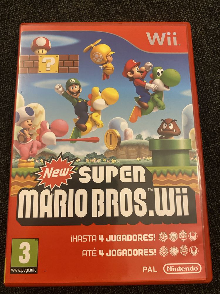Caixa vazia jogo WII Super Mario Bros