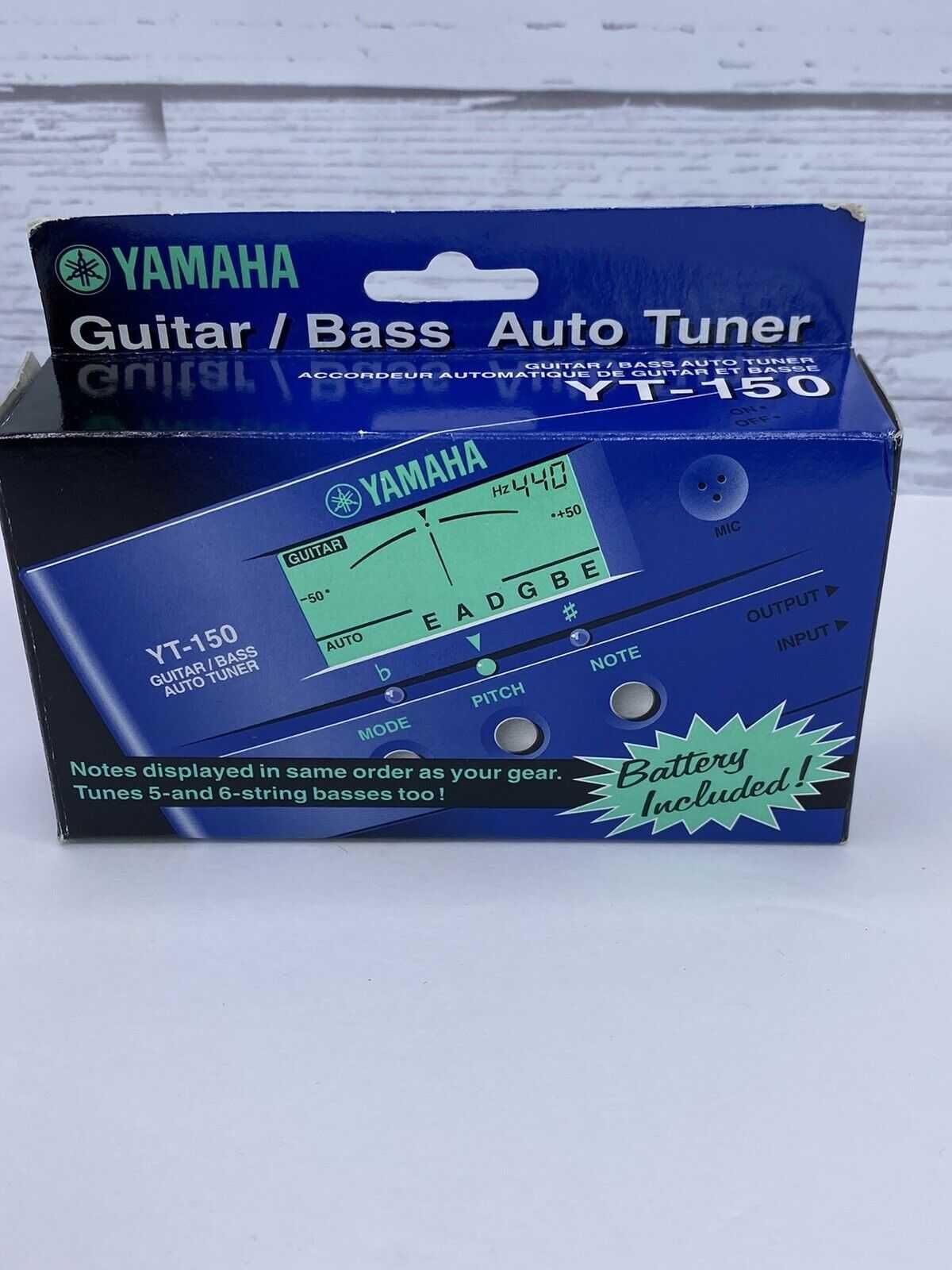 YAMAHA Guitar/Bass Auto Tuner YT-150 Novo