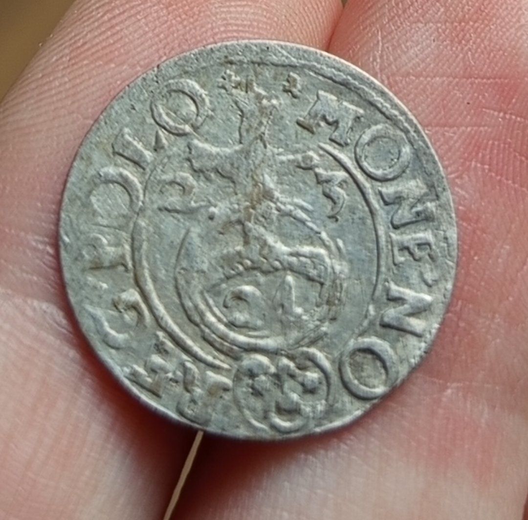 Stara Moneta - półtorak z opisem srebro 1623r.