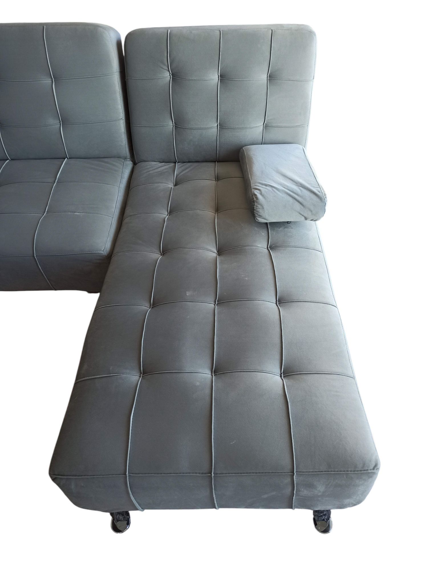 Sofá cama 3 lugares 198x146 em veludo