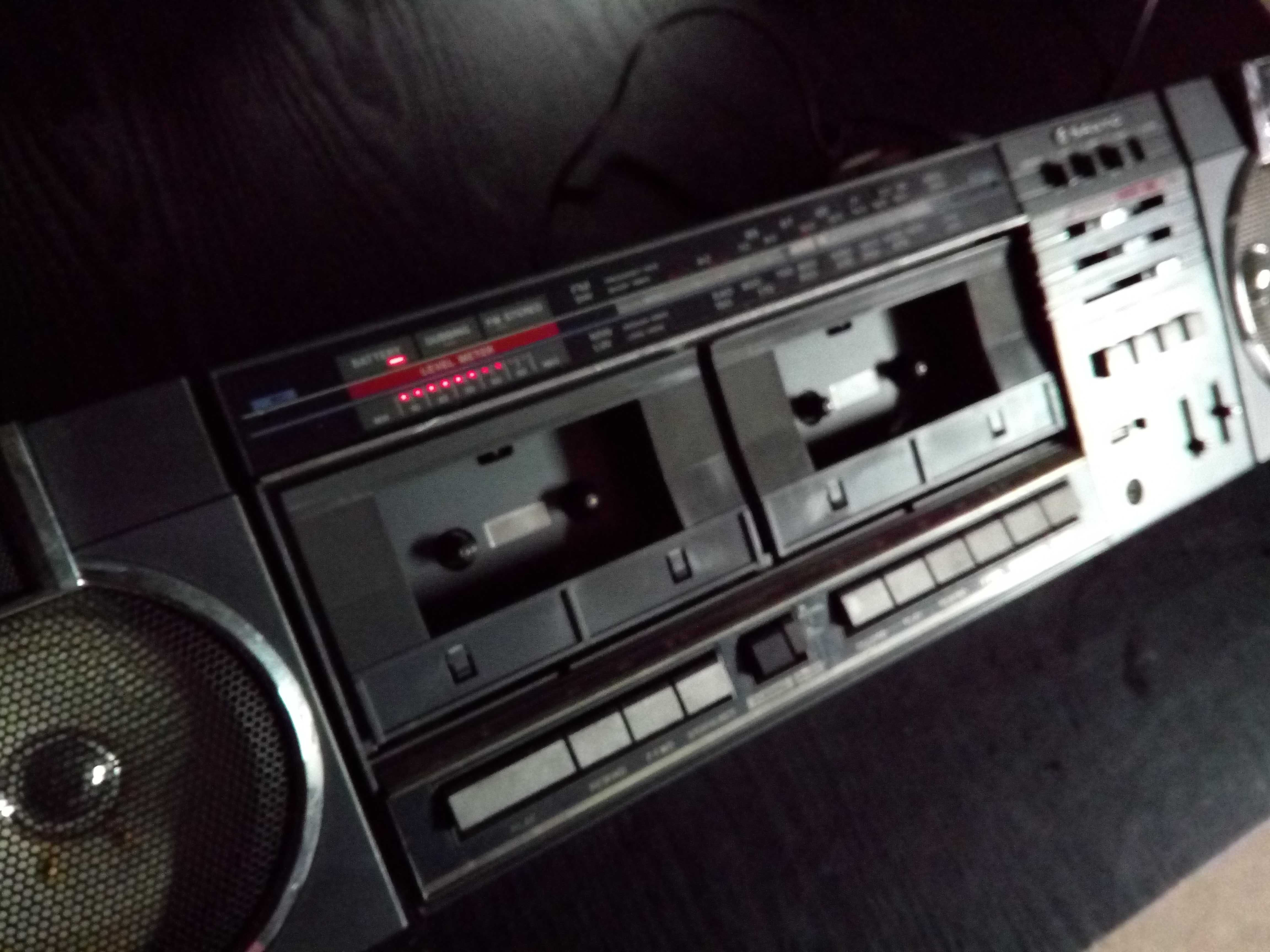 Boombox radio magnetofon aux radyjko sanyo