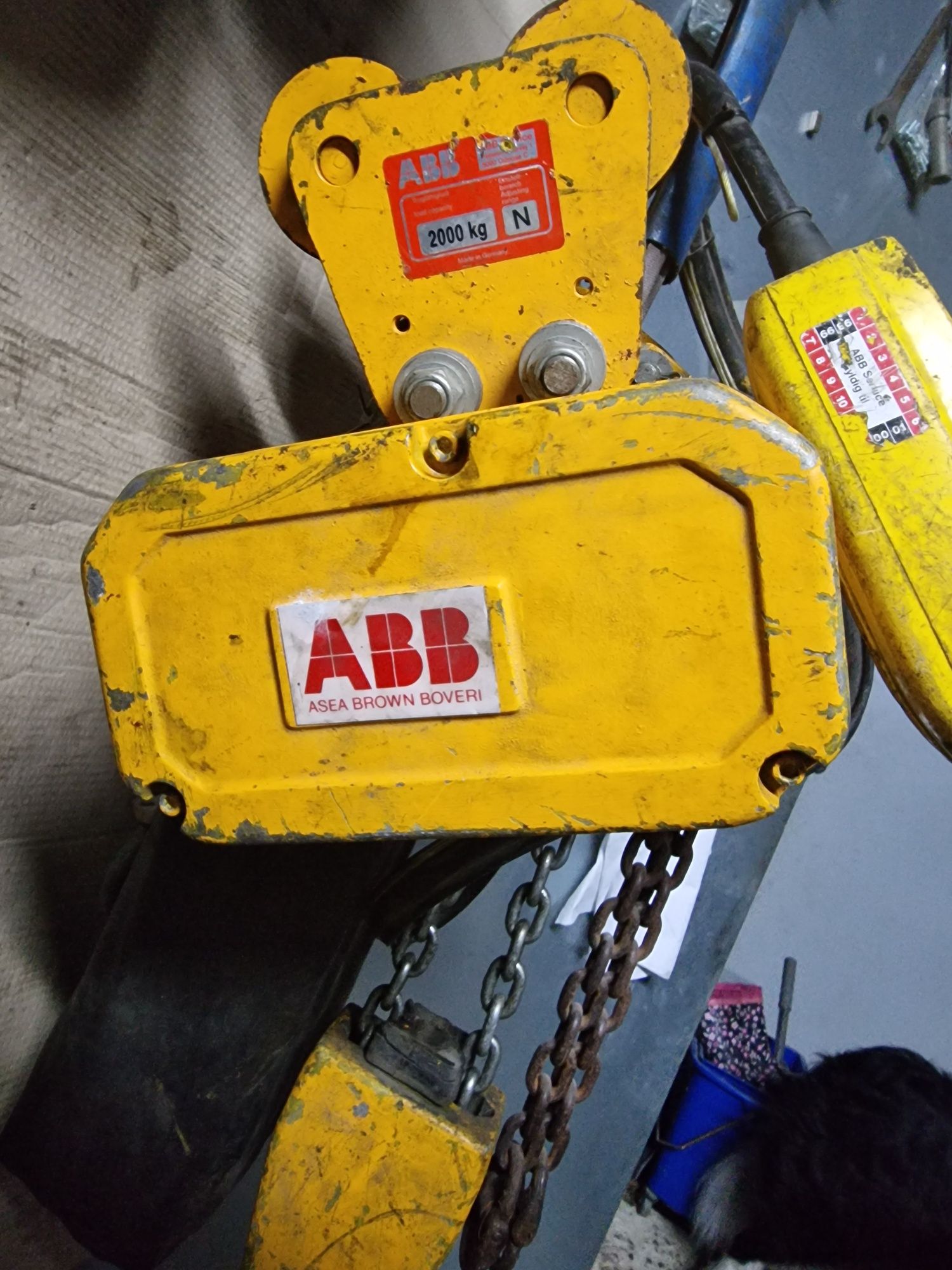 Wciągarka elektryczna 2 t ABB suwnica wciągarka